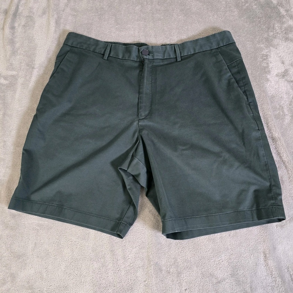 Banana Republic Aiden Short Mens 36 Green Cotton Chino Casual Everyday
